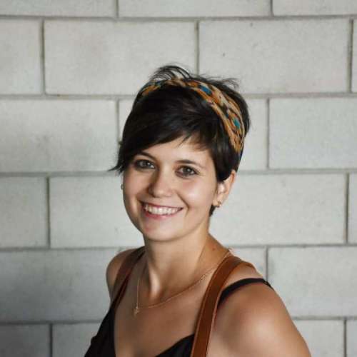 Primer plano de Sara Rojas